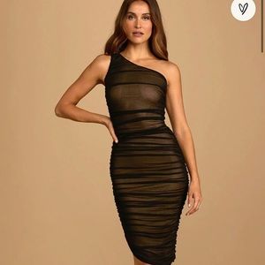 Lulus one shoulder bodycon dress